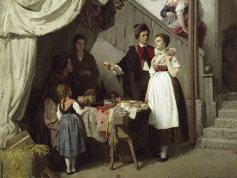 1840-Johann Sperl - Festa della consacrazione della chiesa